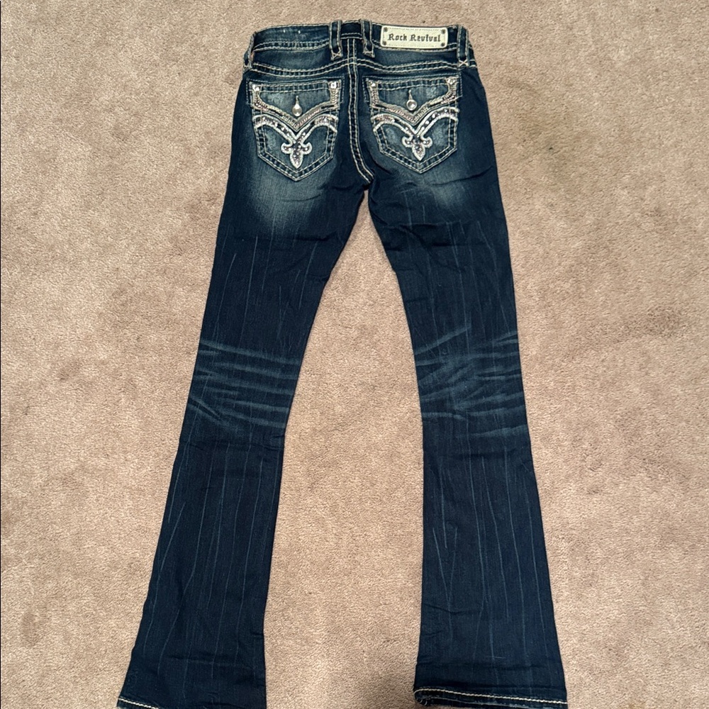 Rock Revival Dark Blue Flare Jeans
